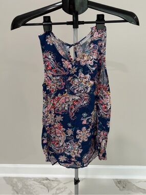 Daniel Rainn Navy Paisley Sleeveless Camisole